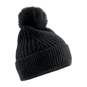Beechfield Womens/Ladies Snow Luxe Beanie / Black